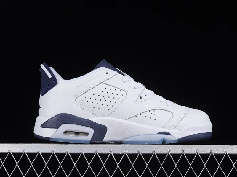 All categories Air Jordan Jordan series basketball shoes Air Jordan 6 Air Jordan 6 Retro "Midnight Navy" AJ6 Joe 6 white and navy low-top basketball shoes CT8529-141